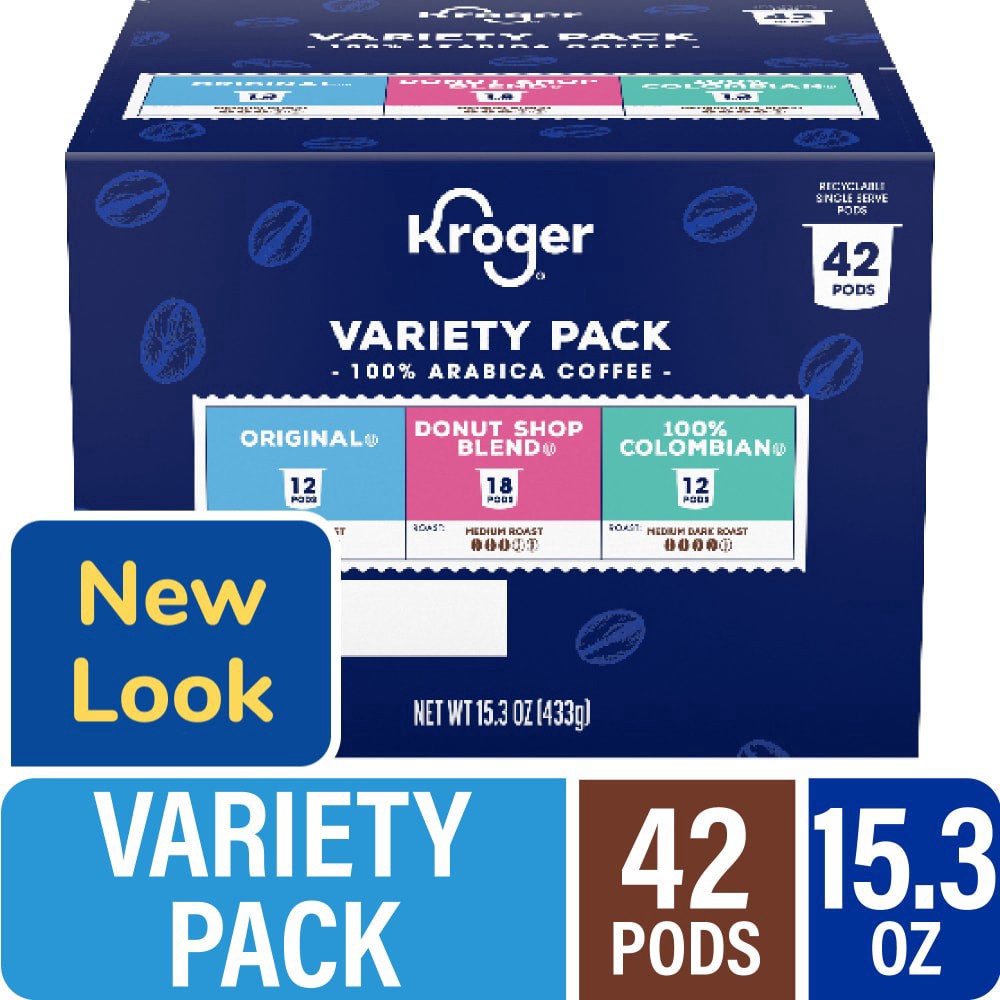 slide 2 of 5, Kroger® Variety Pack Coffee Pods, 42 ct