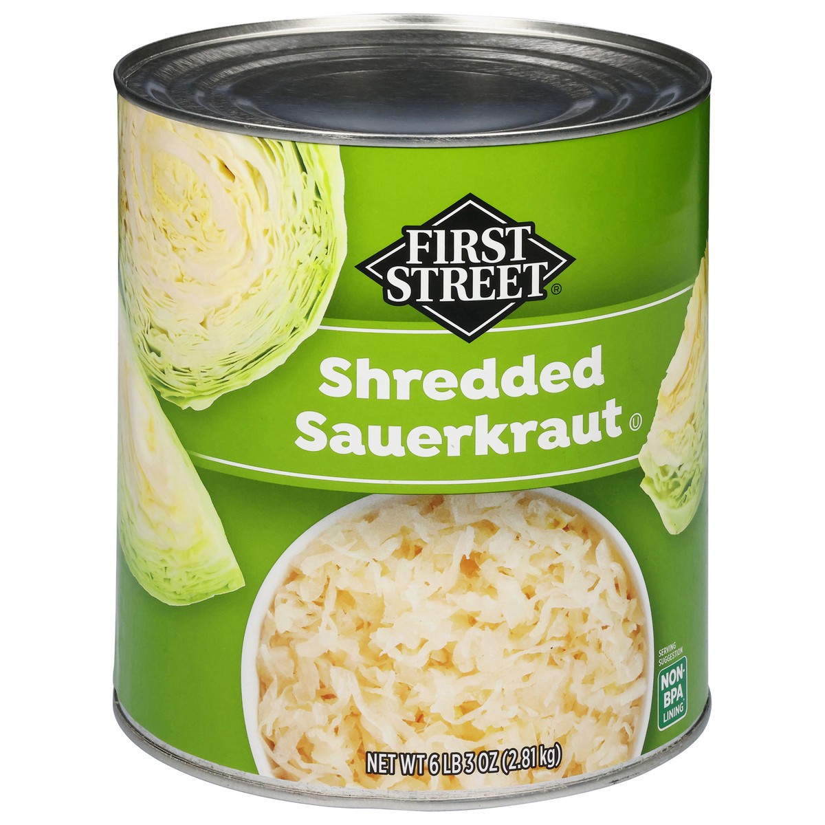 slide 3 of 4, First Street Long Shred Sauerkraut, 99 oz