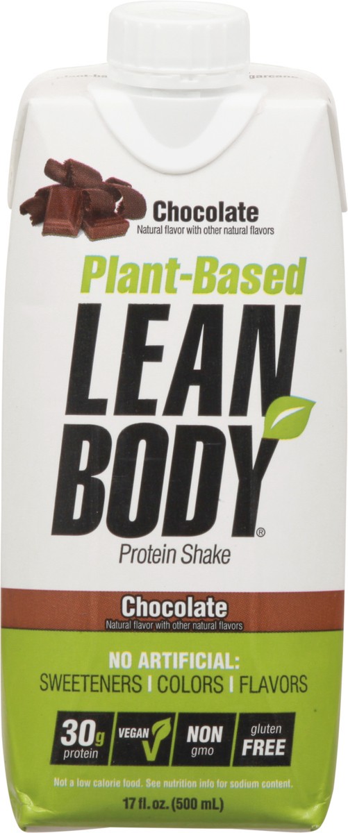 slide 6 of 9, Lean Body Plant-Based Chocolate Protein Shake 17 fl oz, 17 fl oz