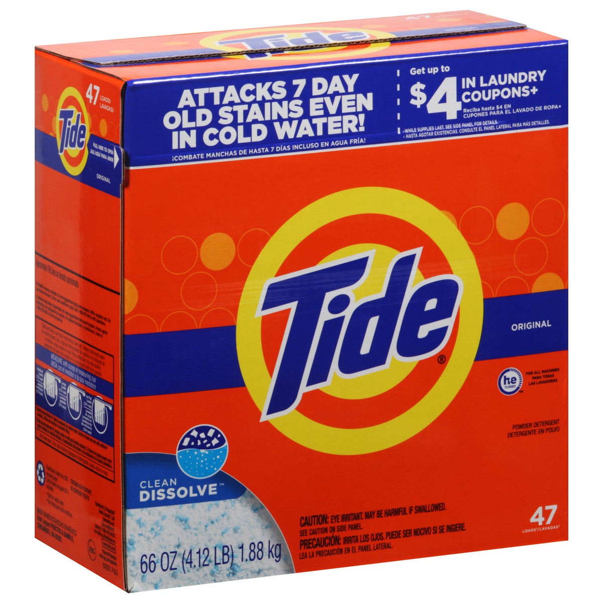 slide 2 of 10, Tide Powder Hec Original, 66 oz