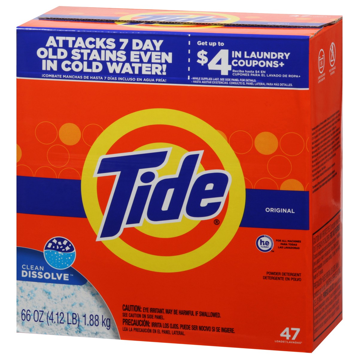 slide 3 of 10, Tide Powder Hec Original, 66 oz