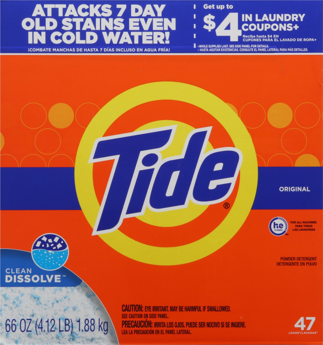 slide 8 of 10, Tide Powder Hec Original, 66 oz