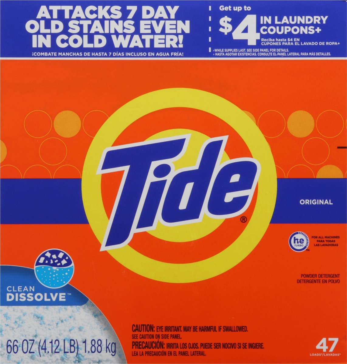 slide 9 of 10, Tide Powder Hec Original, 66 oz