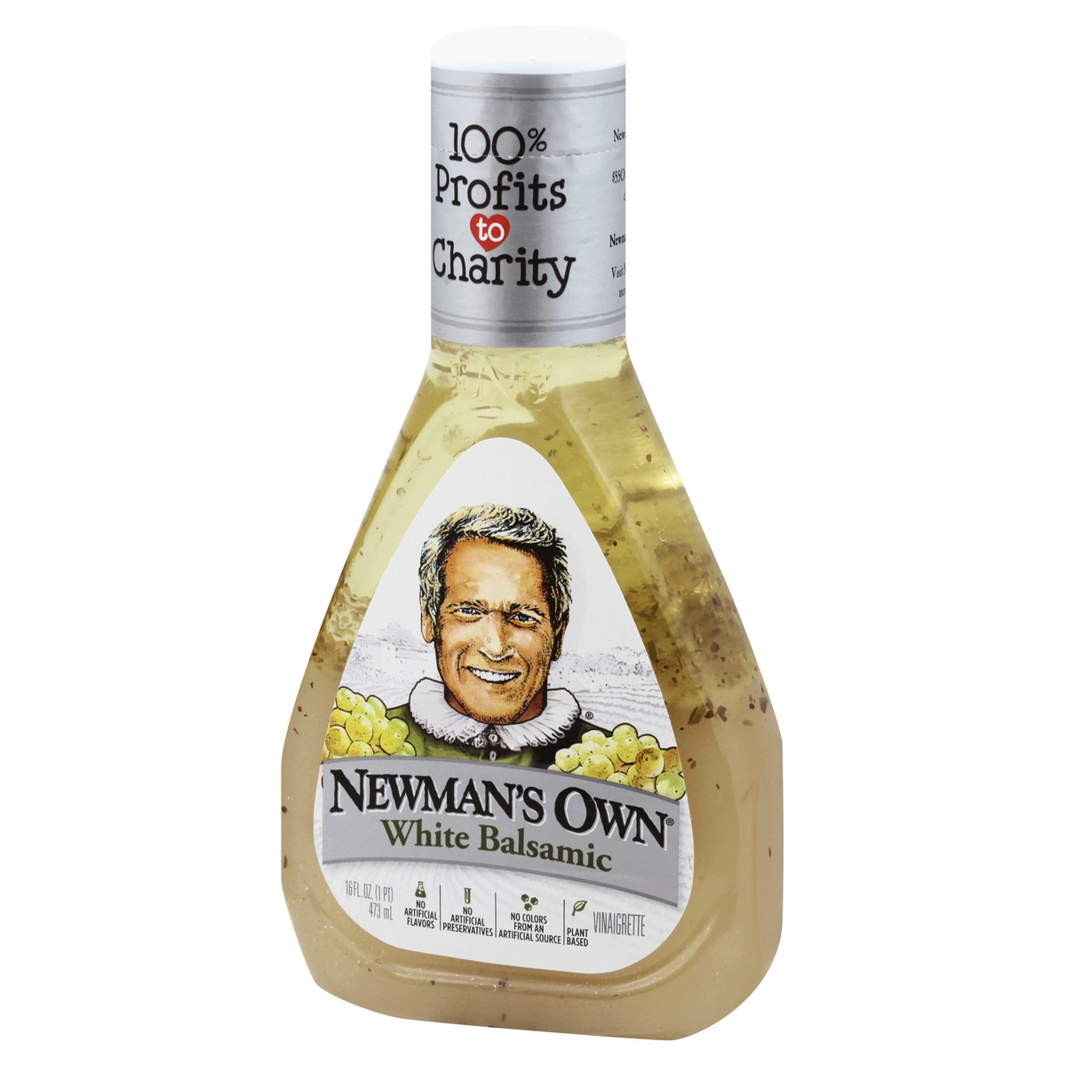 slide 9 of 9, Newman's Own White Balsamic Vinaigrette Dressing, 16 oz