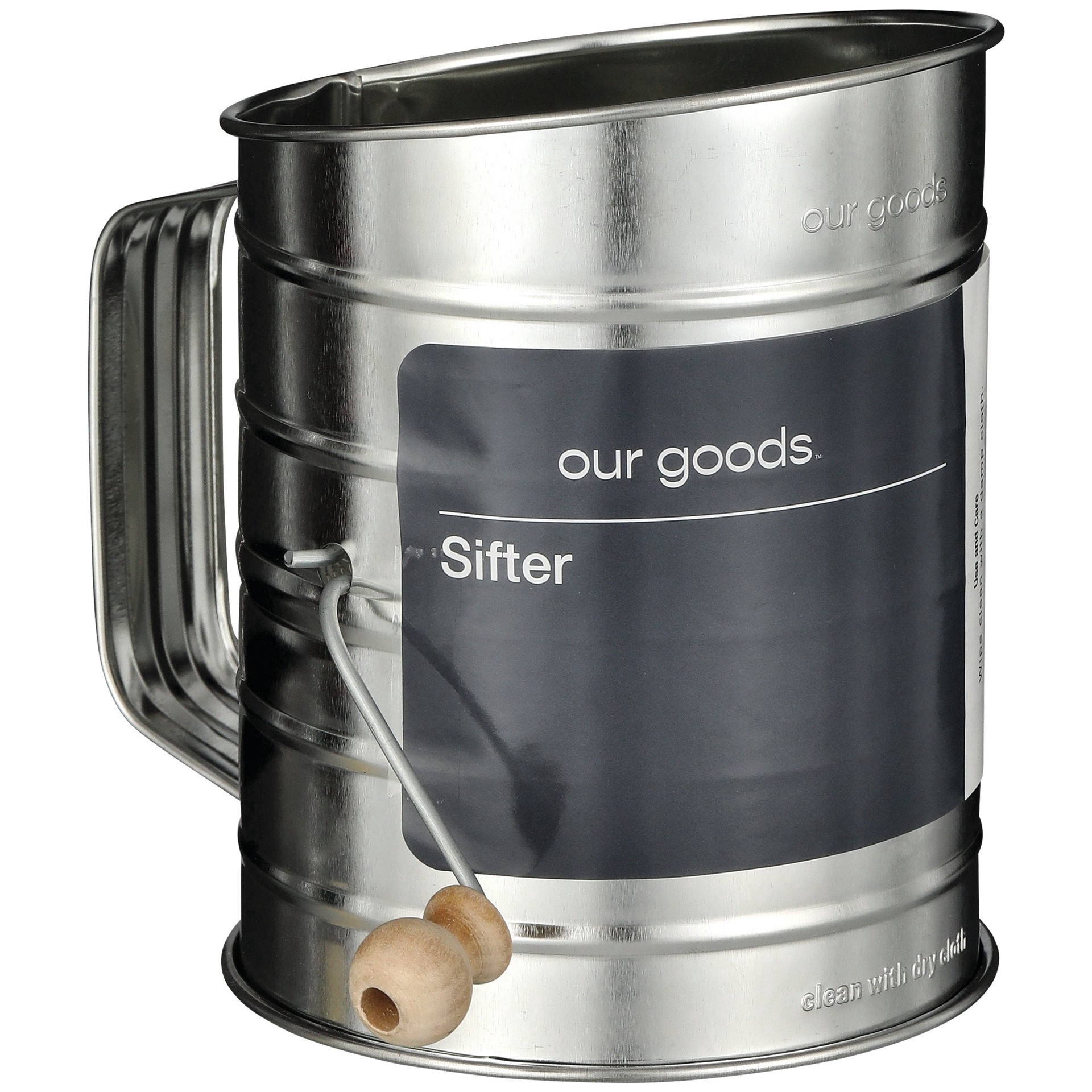 slide 1 of 1, our goods Sifter with Crank, 1 ct