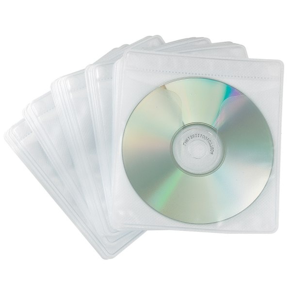 slide 1 of 1, Ativa 2-Sided Cd Sleeves, 100 Capacity, 50 ct