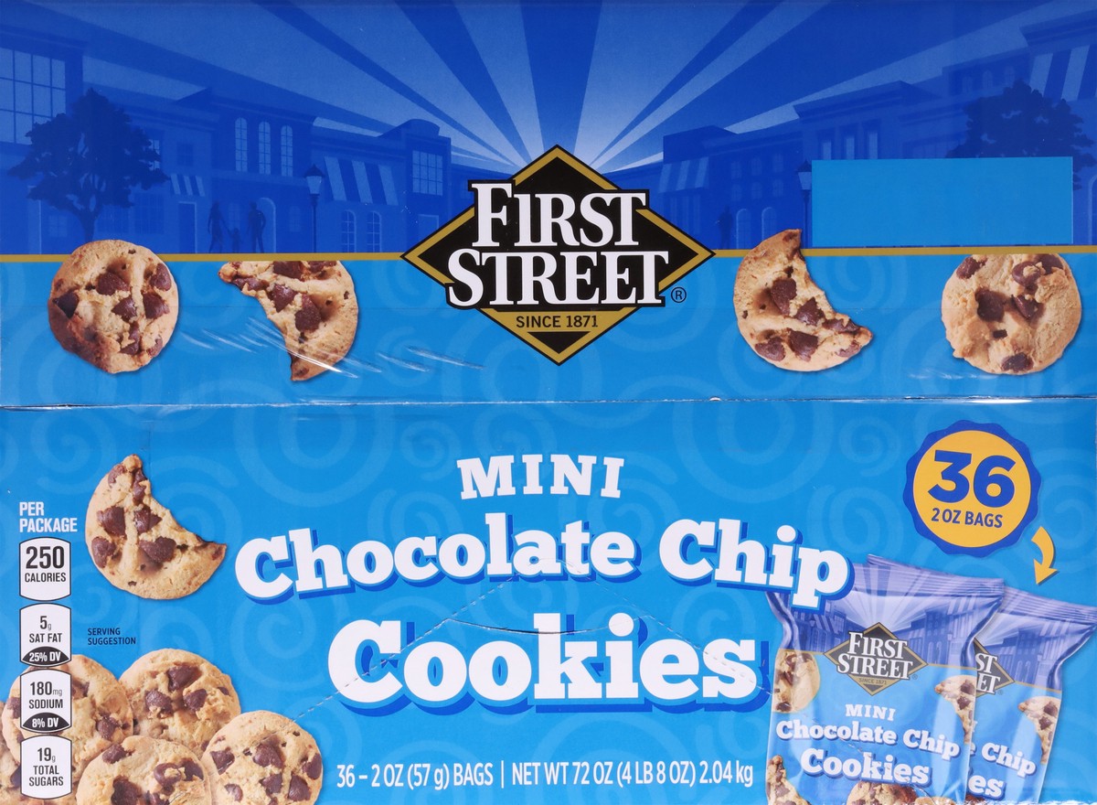 slide 3 of 14, First Street Chocolate Chip Cookie, 36 ct
