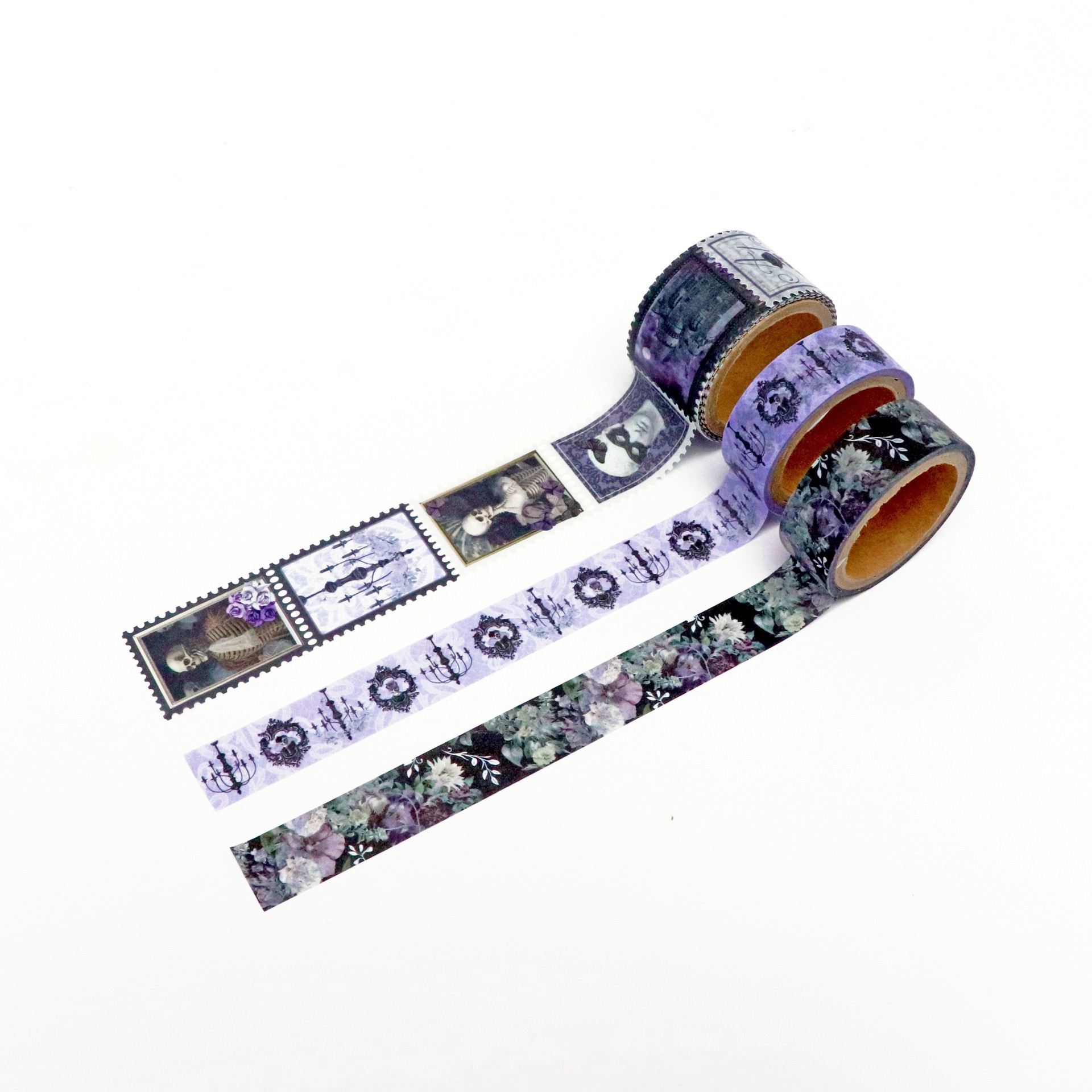 slide 3 of 3, Dead Regency Washi Crafting Tape Set By Recollections, 3 crafting tape rolls