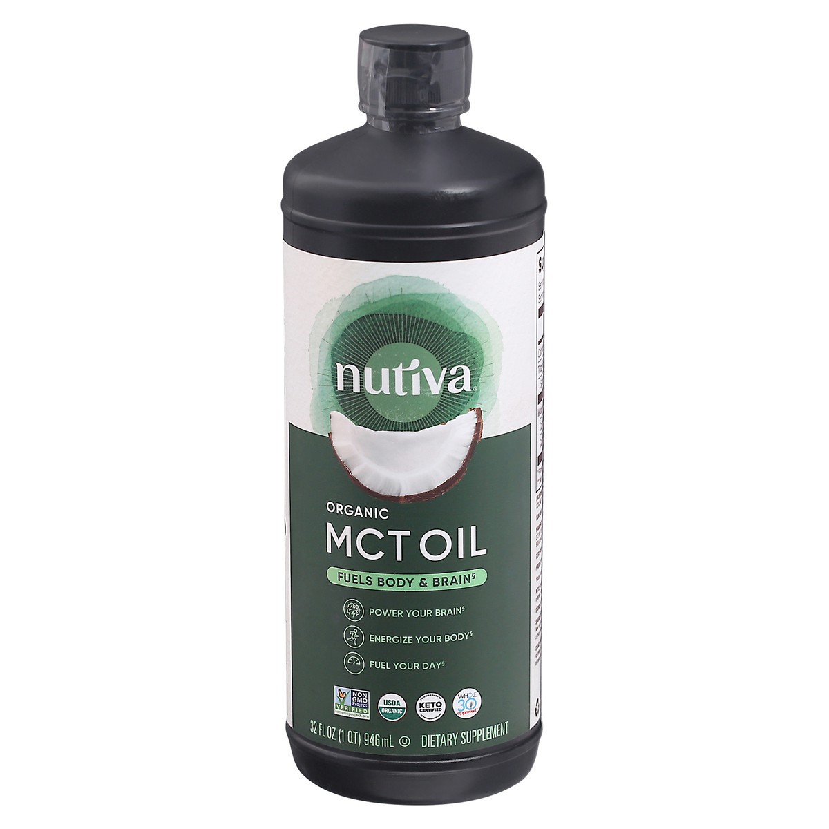 slide 1 of 13, Nutiva Organic MCT Oil 32 fl oz, 32 fl oz