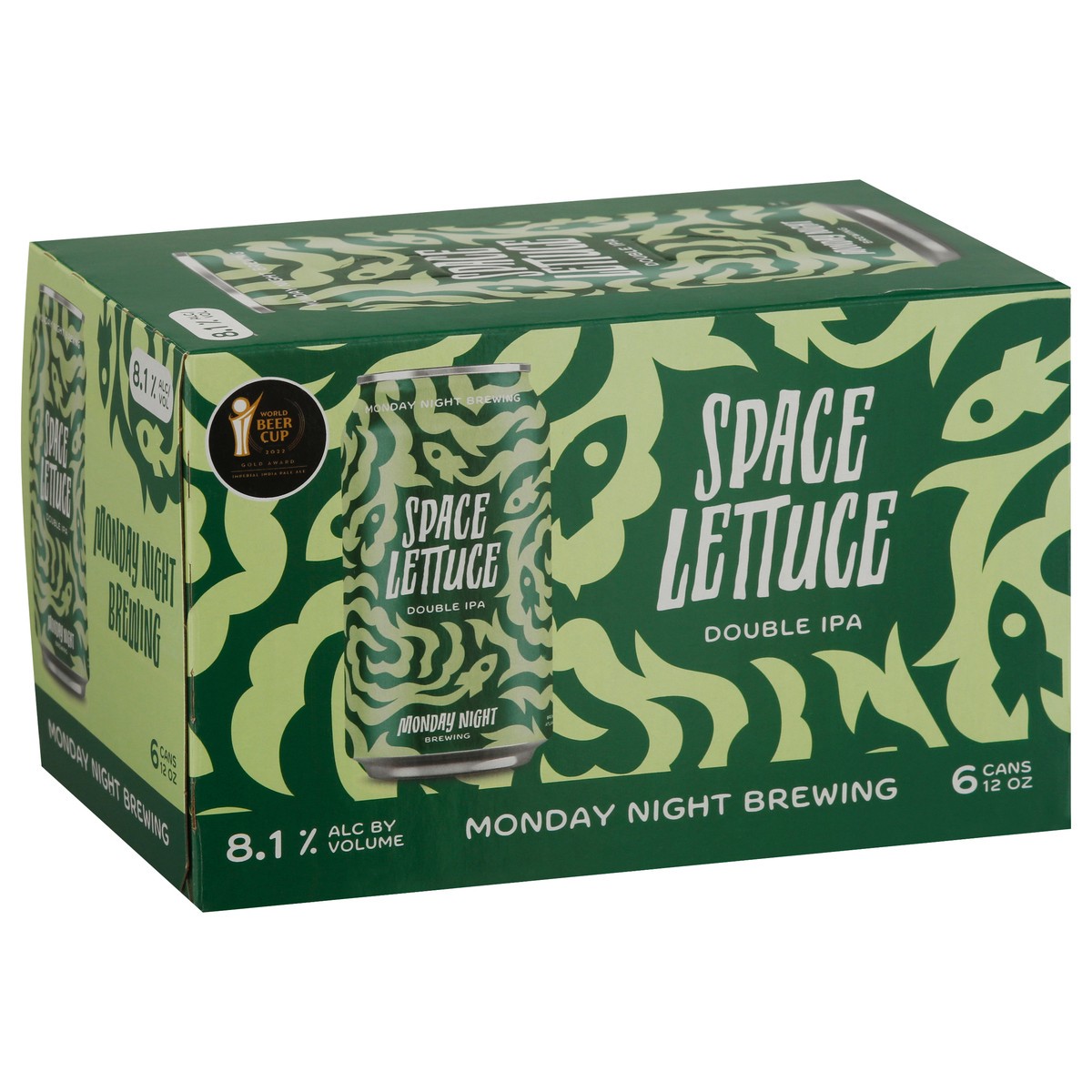 slide 9 of 9, Monday Night Brewing Monday Night Space Lettuce, 6 ct; 12 oz