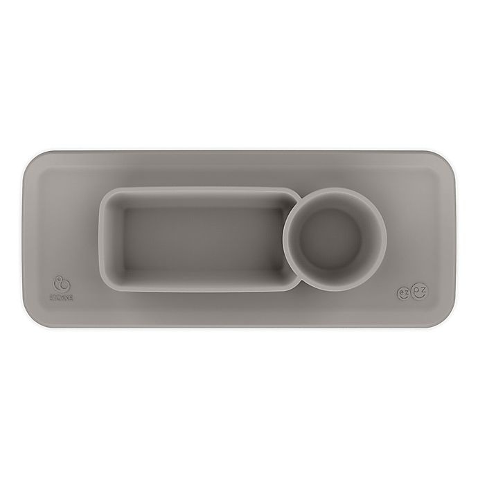 slide 1 of 2, ezpz Stokke Placemat for Clikk Tray - Soft Grey, 1 ct