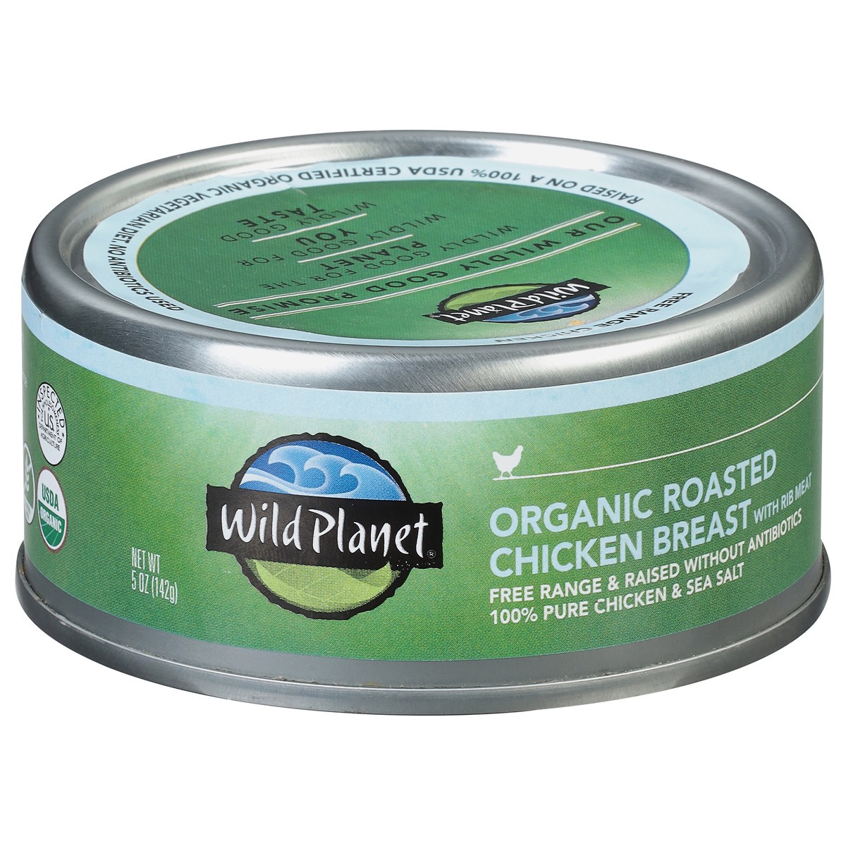 slide 6 of 9, Wild Planet Roasted Organic Chicken Breast with Rib Meat 5 oz, 5 oz