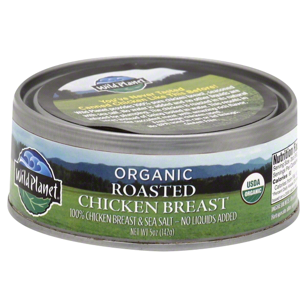 slide 1 of 1, Wild Planet Organic Roasted Chicken Breast, 5 oz