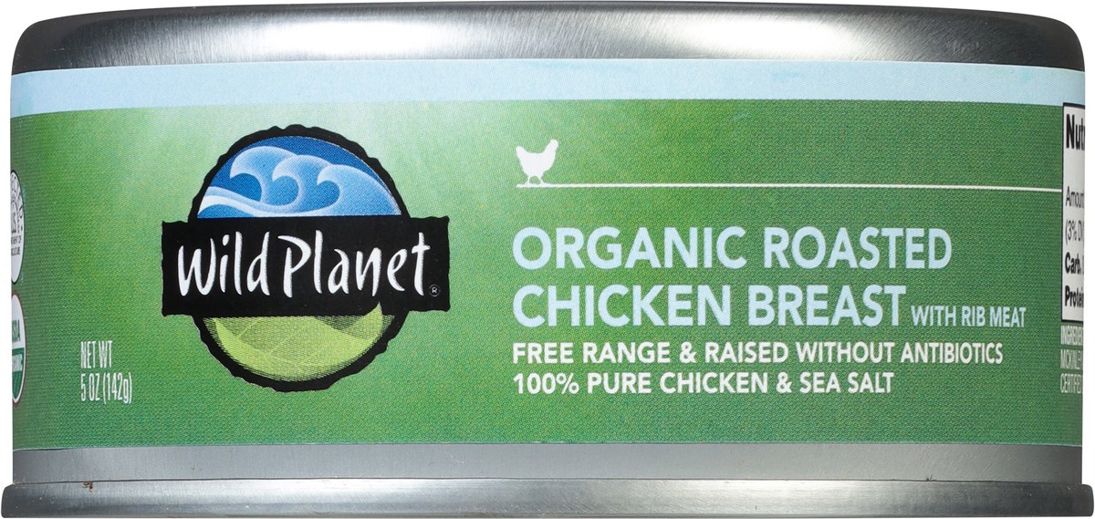 slide 7 of 9, Wild Planet Roasted Organic Chicken Breast with Rib Meat 5 oz, 5 oz