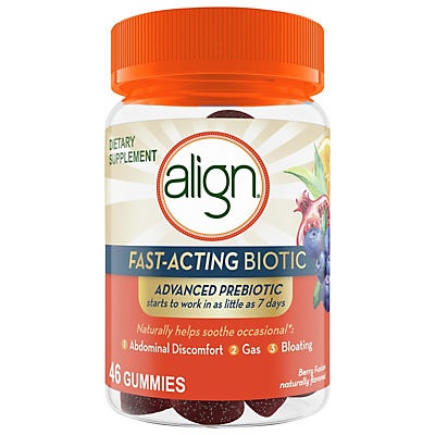 slide 1 of 1, Align Fast-Acting Biotic Gummies, 46 ct