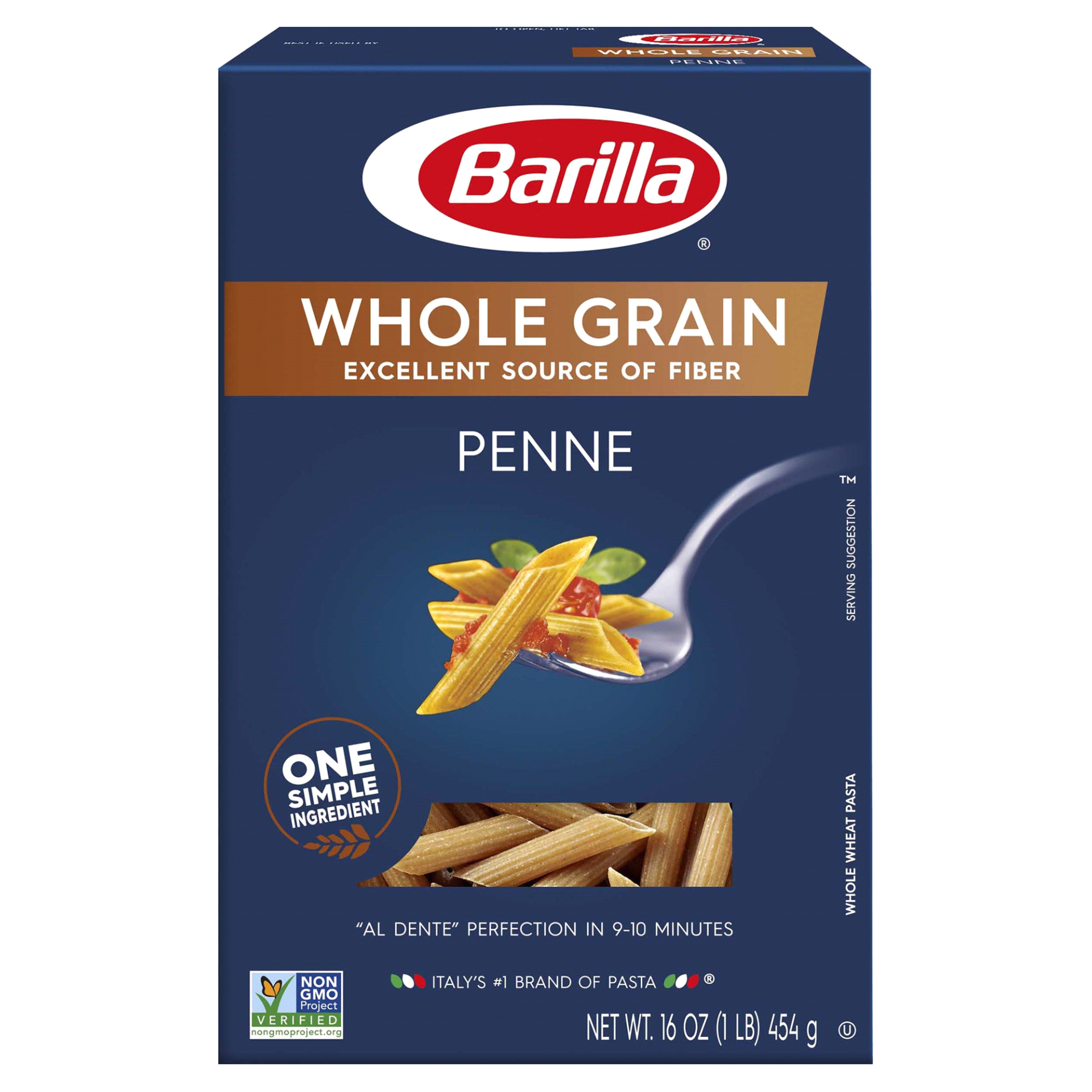 slide 1 of 4, Barilla Pasta Penne Whole Grain, 13.25 oz