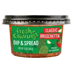 Fresh Cravings Classic Bruschetta Tomato Basil Dip and Spread, 12 oz