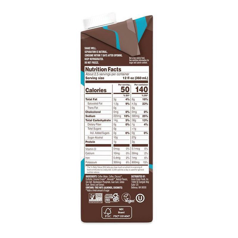 slide 4 of 8, Nutpods Zero Sugar Vanilla Caramel Cold Brew Coffee - 32 fl oz, 32 fl oz