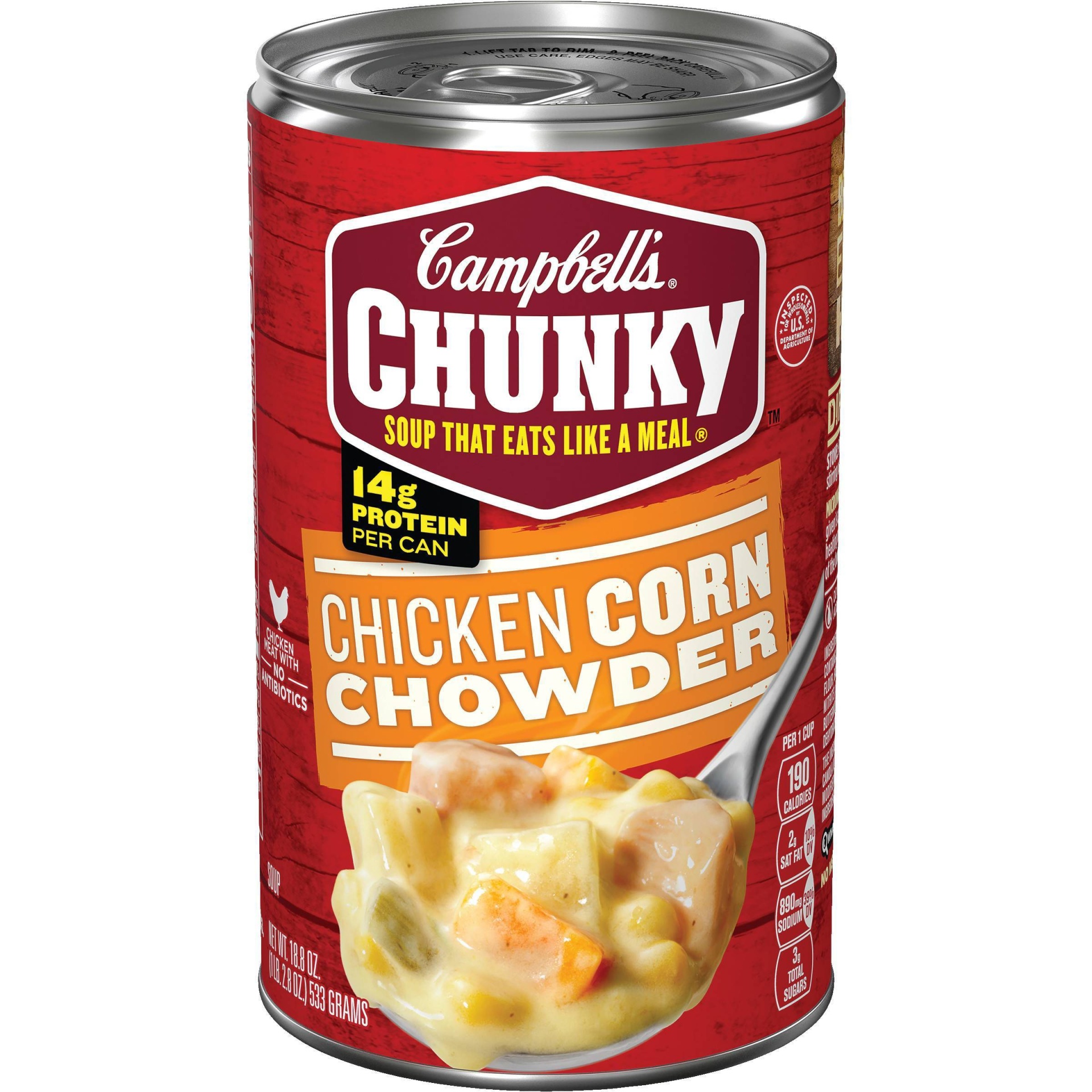 slide 1 of 8, Chunky Chunky Chicken Corn Chowder Soup, 18.8 oz