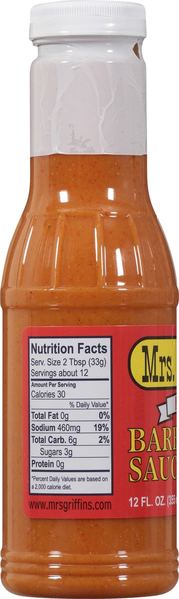 slide 6 of 14, Mrs. Griffin's Hot Barbecue Sauce 12 fl oz, 12 fl oz