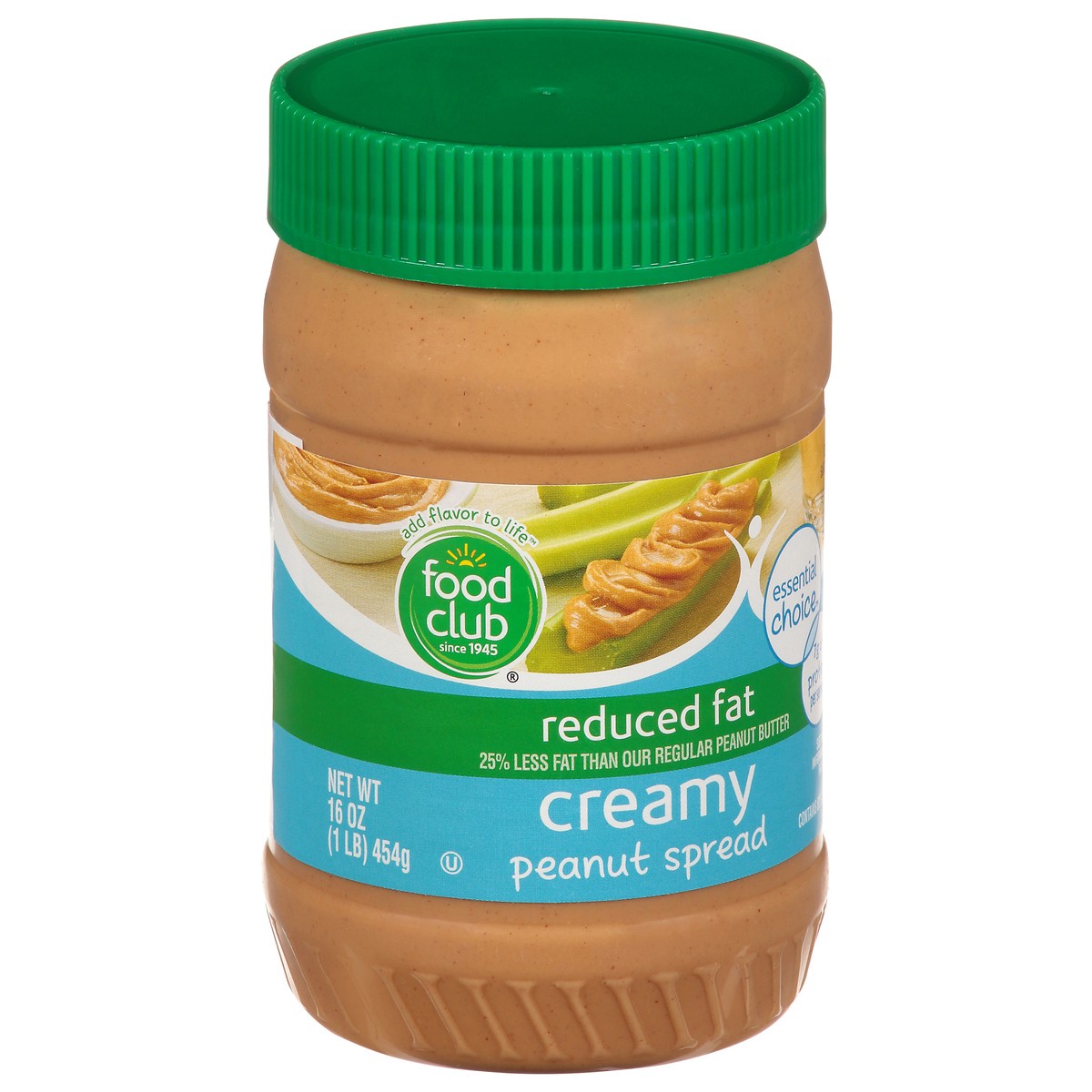 slide 2 of 11, Food Club Reduced Fat Creamy Peanut Spread, 16 oz