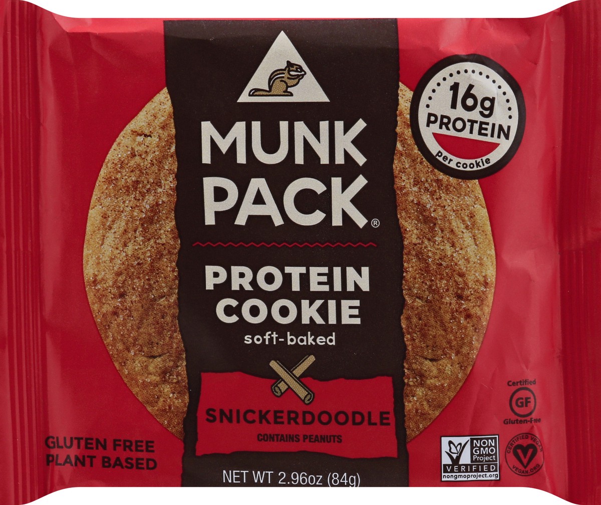 slide 3 of 13, Munk Pack Soft-Baked Snickerdoodle Protein Cookie 2.96 oz, 2.96 oz