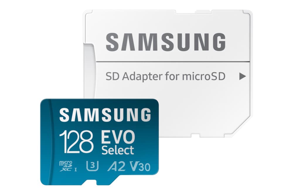 slide 2 of 3, Samsung EVO Select + Adapter MB-ME128SA microSDXC Memory Card, 1 ct