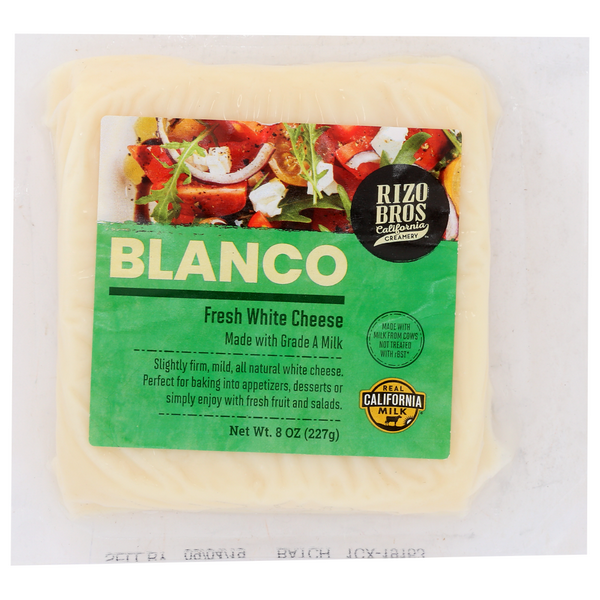 slide 1 of 1, Rizo Bros Cheese Blanco, 8 oz