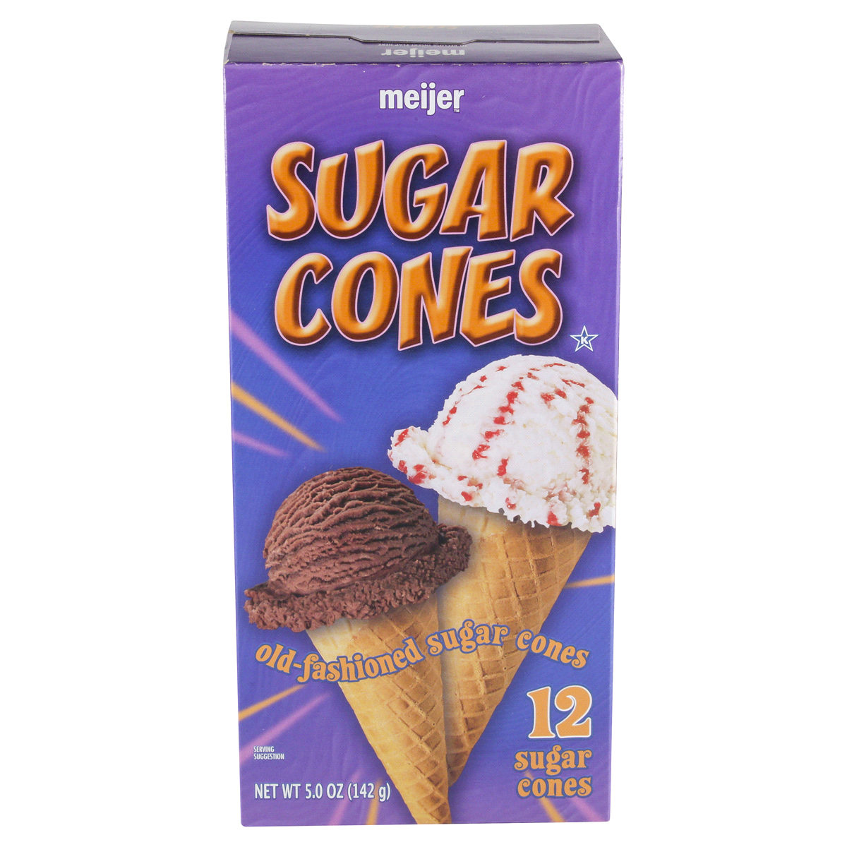 slide 2 of 6, Meijer Sugar Cones, 12 ct