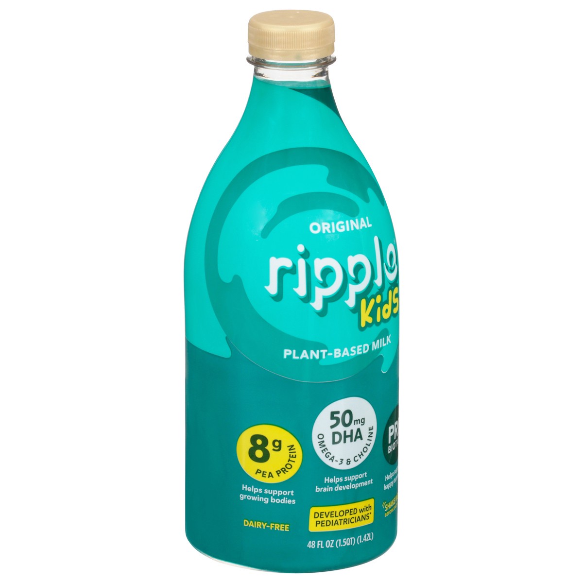 slide 6 of 9, Ripple Kids Plant-Based Original Milk 48 fl oz, 48 fl oz