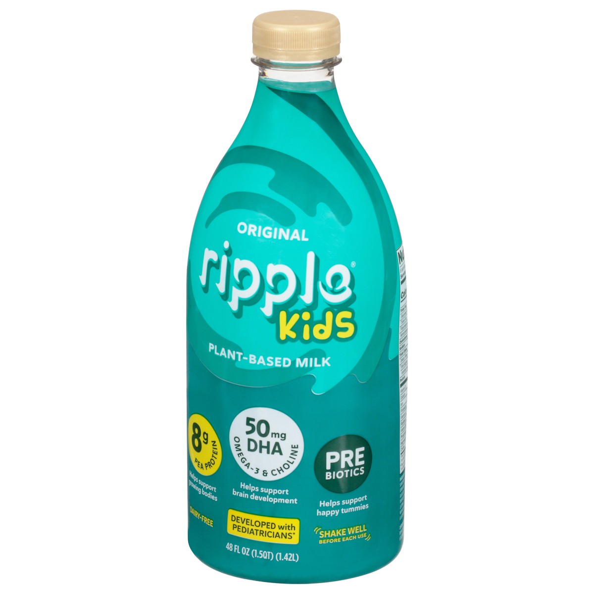 slide 8 of 9, Ripple Kids Plant-Based Original Milk 48 fl oz, 48 fl oz