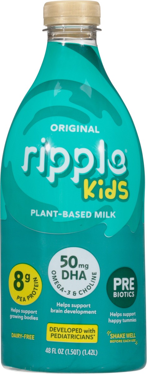 slide 3 of 9, Ripple Kids Plant-Based Original Milk 48 fl oz, 48 fl oz