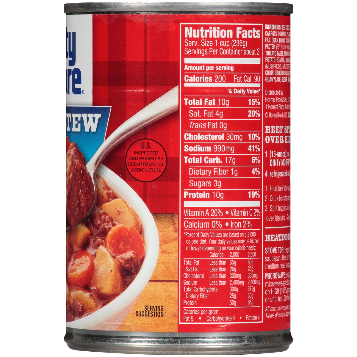 slide 9 of 11, Dinty Moore Beef Stew 15 oz. Can, 15 oz