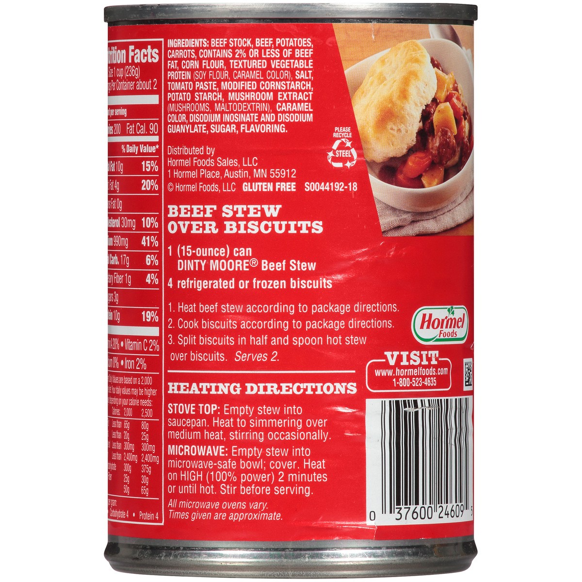 slide 8 of 11, Dinty Moore Beef Stew 15 oz. Can, 15 oz