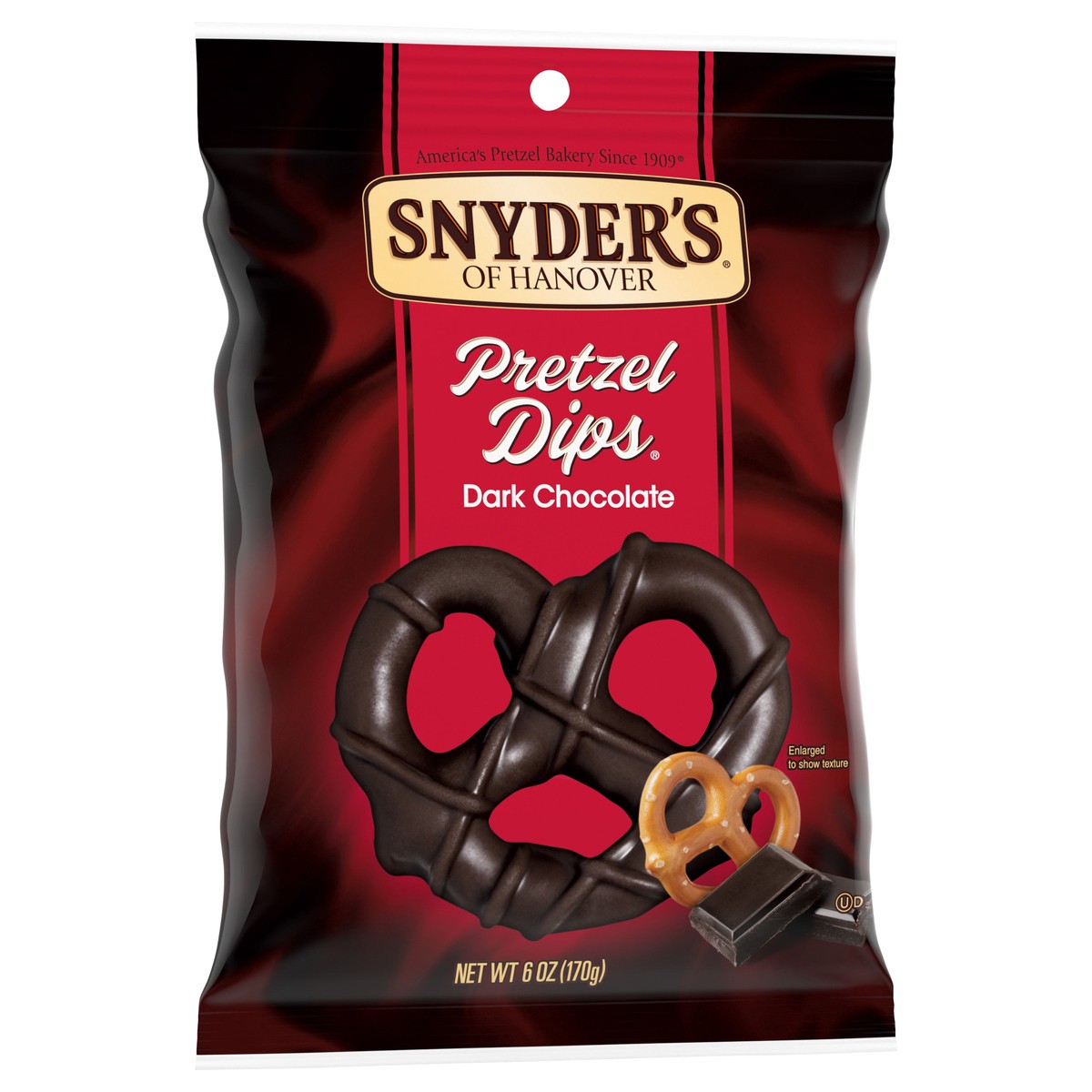 slide 10 of 11, Snyder's of Hanover Pretzels, Dips Dark Chocolate Covered Pretzels, 6 Oz, 6 oz