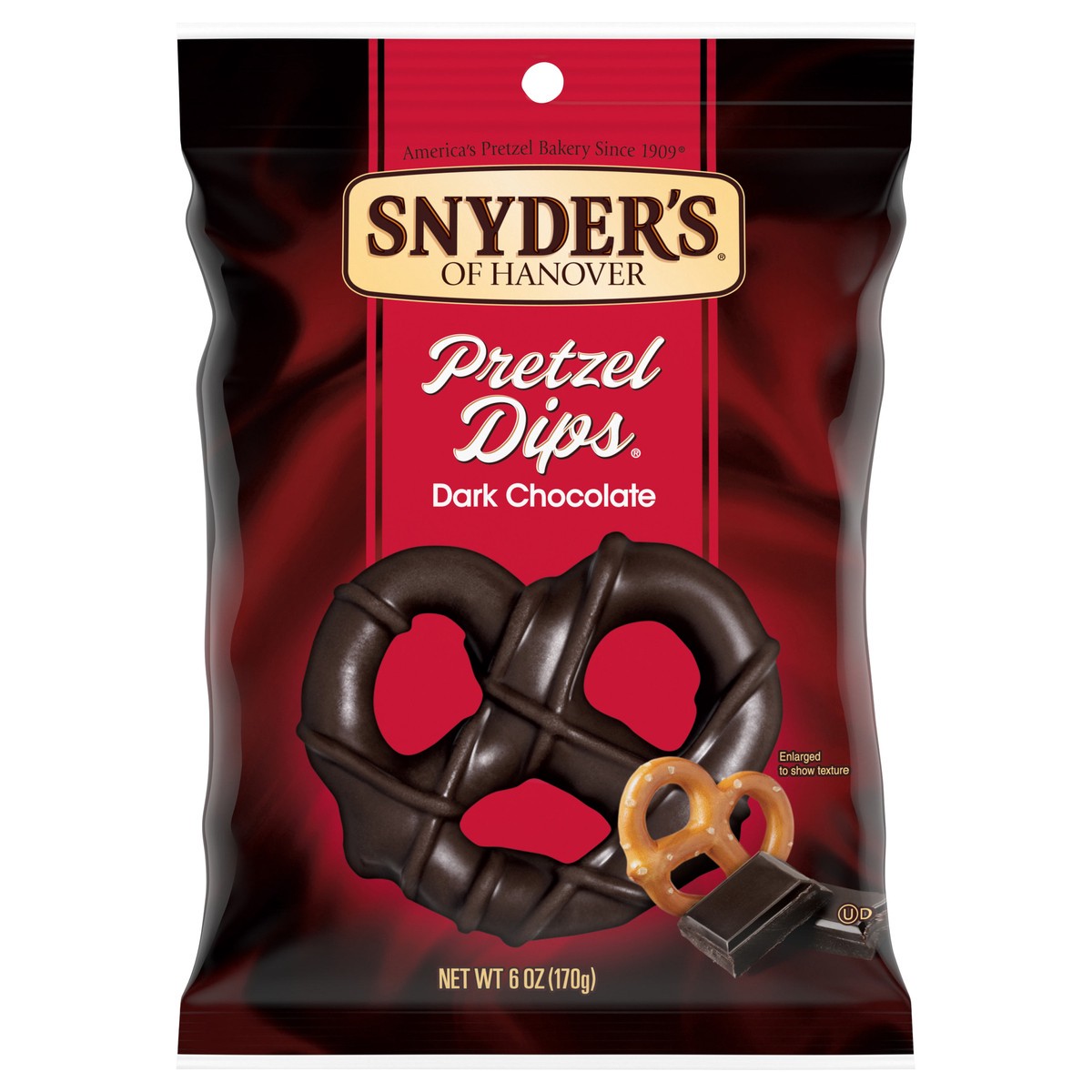 slide 9 of 11, Snyder's of Hanover Pretzels, Dips Dark Chocolate Covered Pretzels, 6 Oz, 6 oz