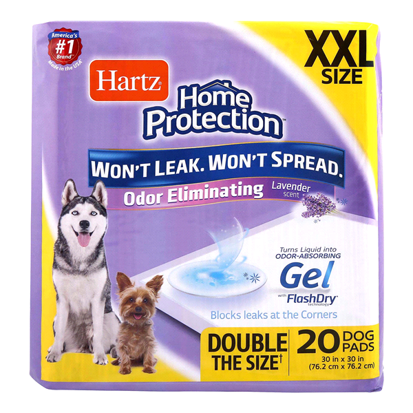 slide 1 of 1, Hartz Home Protection Dog Pads, XXL, 20 ct