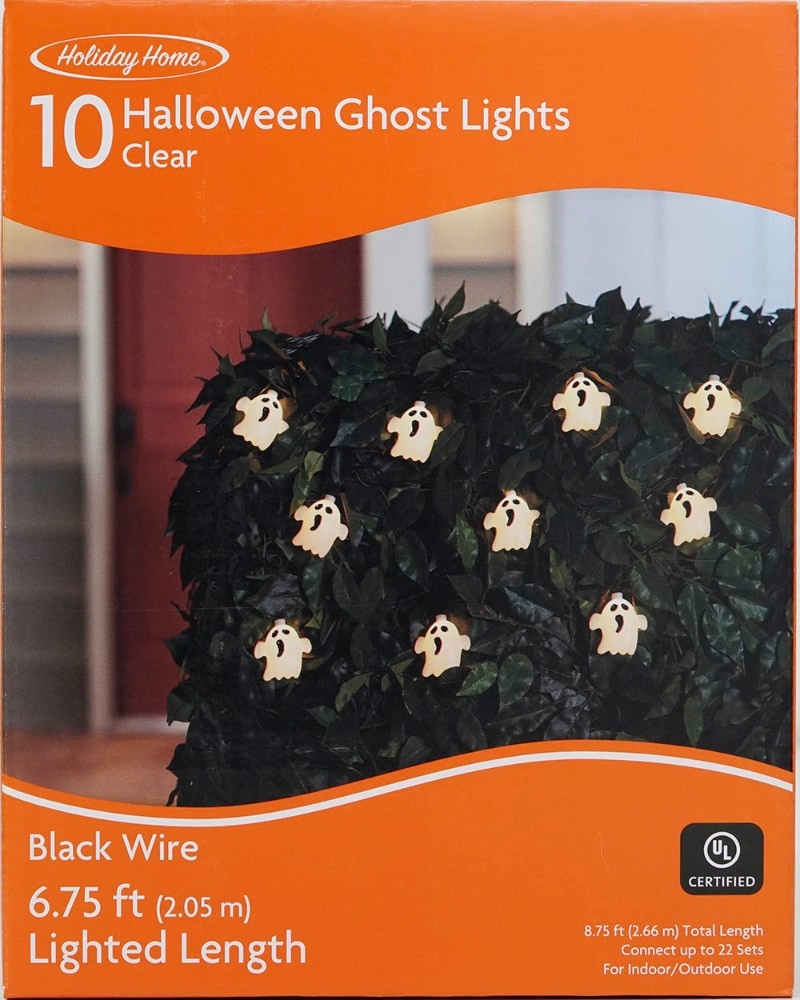 slide 1 of 1, Holiday Home Halloween Ghost String Lights, 6.75 ft