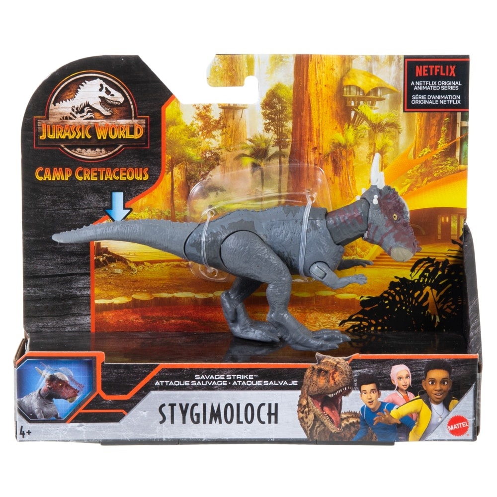 slide 1 of 1, Jurassic World Savage Strike Stygimoloch Stiggy Dinosaur Figure W/ Attack Move, 1 ct