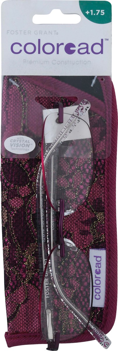 slide 8 of 11, Foster Grant Dani Reading Glasses Purple, 1 ct