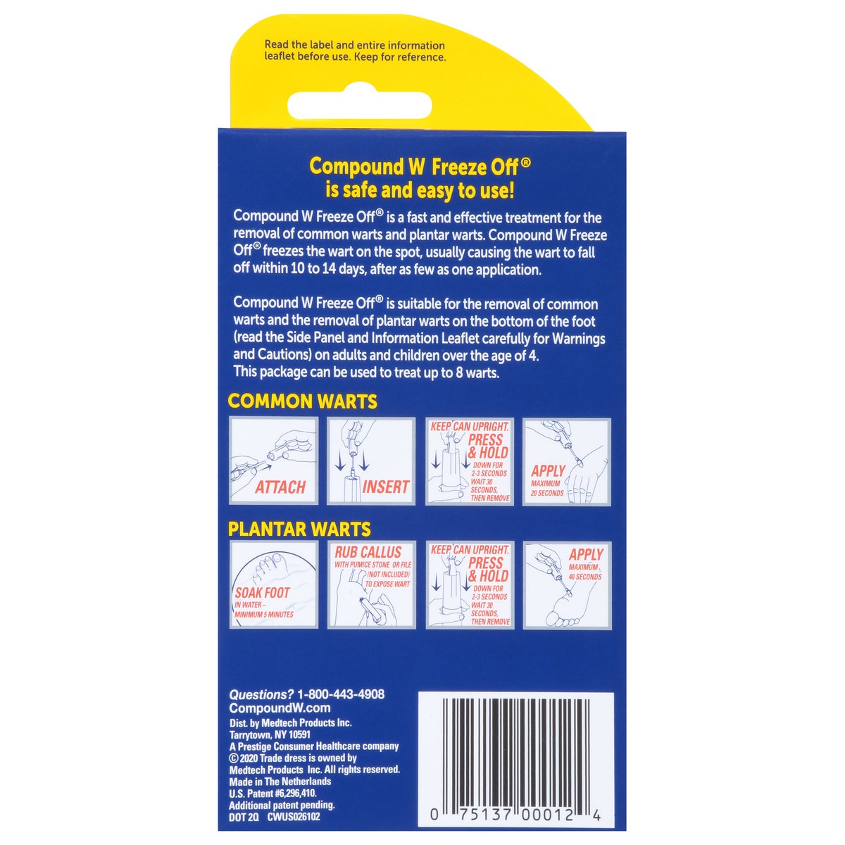 slide 12 of 12, Compound W Freeze Off Wart Remover, 8 ct