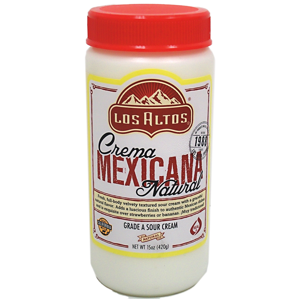 slide 1 of 1, Los Altos Cream Mexicana, 15 oz