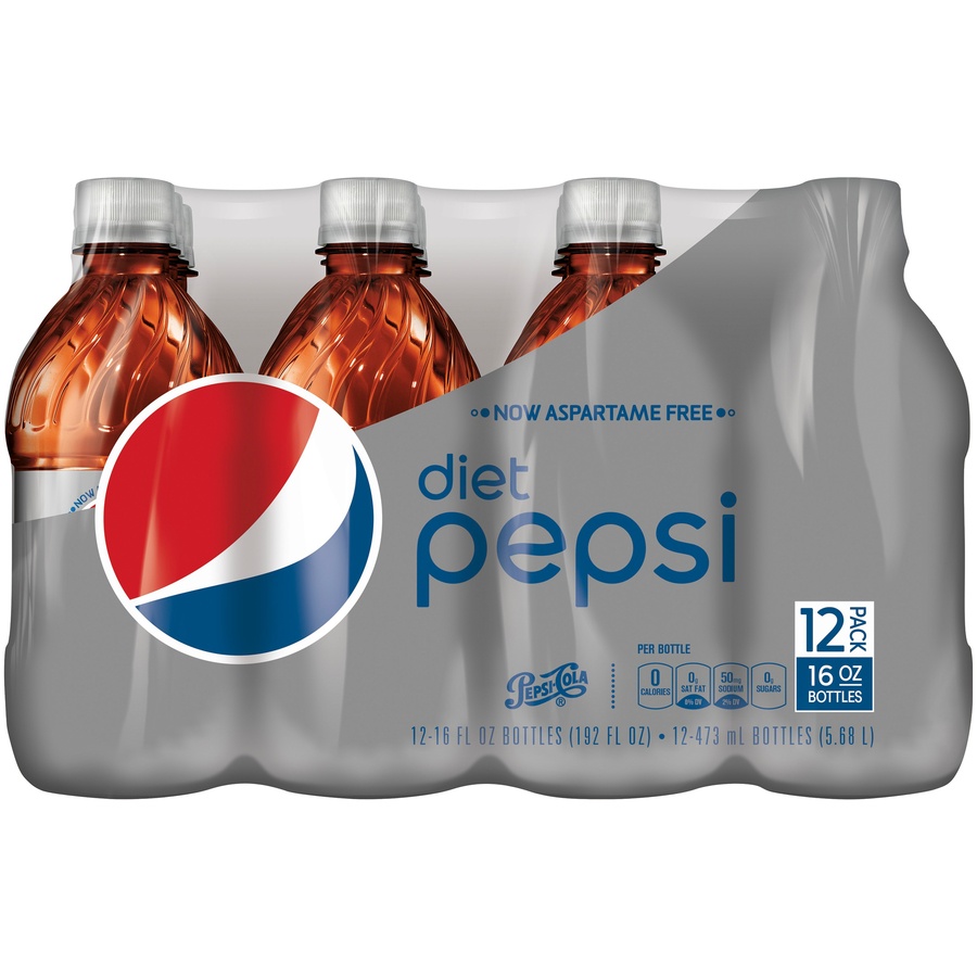 slide 1 of 2, Diet Pepsi Cola - 12 ct; 16 fl oz, 12 ct; 16 fl oz