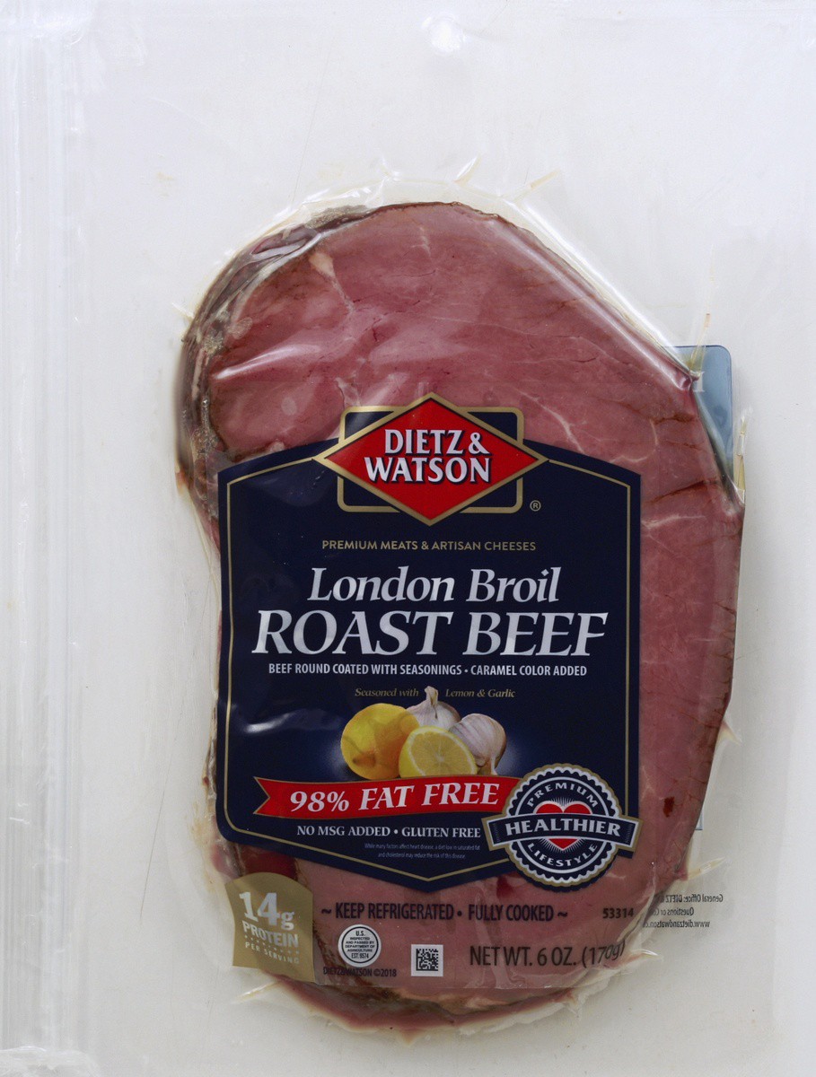 slide 5 of 5, Dietz & Watson Beef Roast Pre Sliced London Broil - 6 Oz, 6 oz