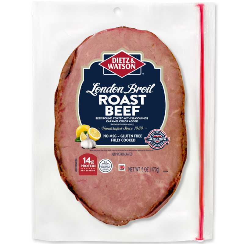 slide 1 of 5, Dietz & Watson Beef Roast Pre Sliced London Broil - 6 Oz, 6 oz