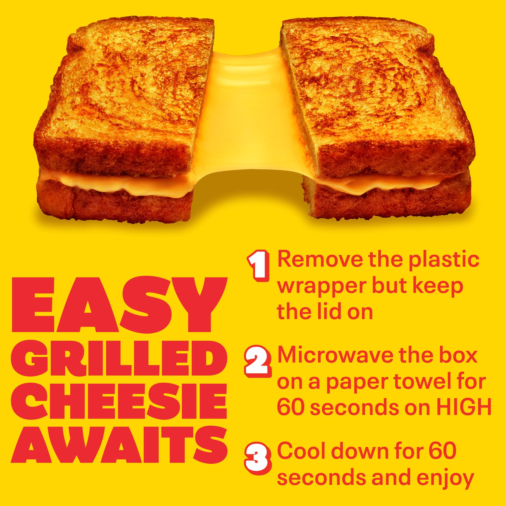 slide 2 of 5, Lunchables Crispy Grilled Cheesies, Original Cheese Sandwiches, 2 Pack, 5.71 oz Box, 5.71 oz