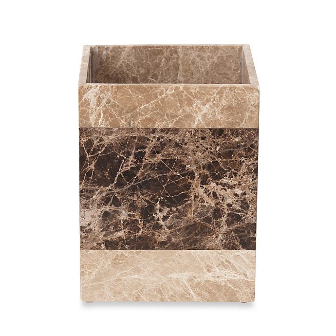 slide 1 of 1, Montecito Marble Wastebasket, 1 ct