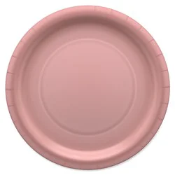 American Greetings 10-Count 9" All Occasion Paper Plates, Pink