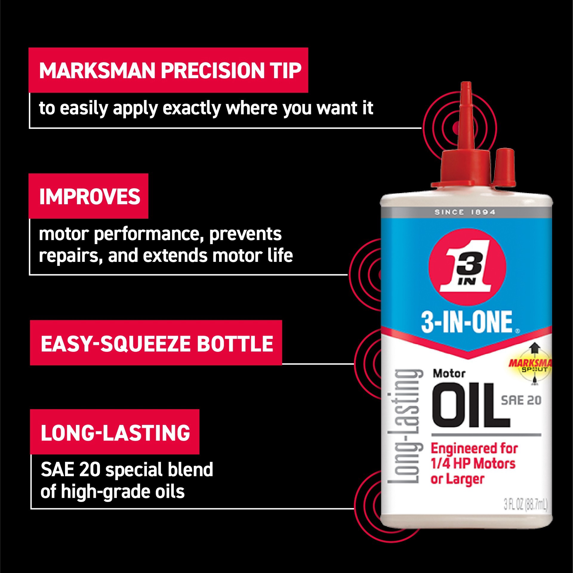 slide 3 of 6, 3In1 Elect Motor Oil 3Oz, 24 ct