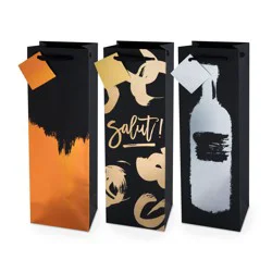 Cakewalk Assorted Metallic Brushstroke 750 ml Bottle Bag by Cakewalk